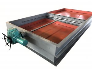 電動(dòng)雨水排口閘板閥，電動(dòng)污泥水溝閘板