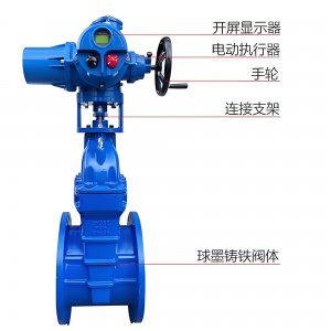電動軟密封閘閥Z945X-16Q DN80暗桿球墨鑄鐵